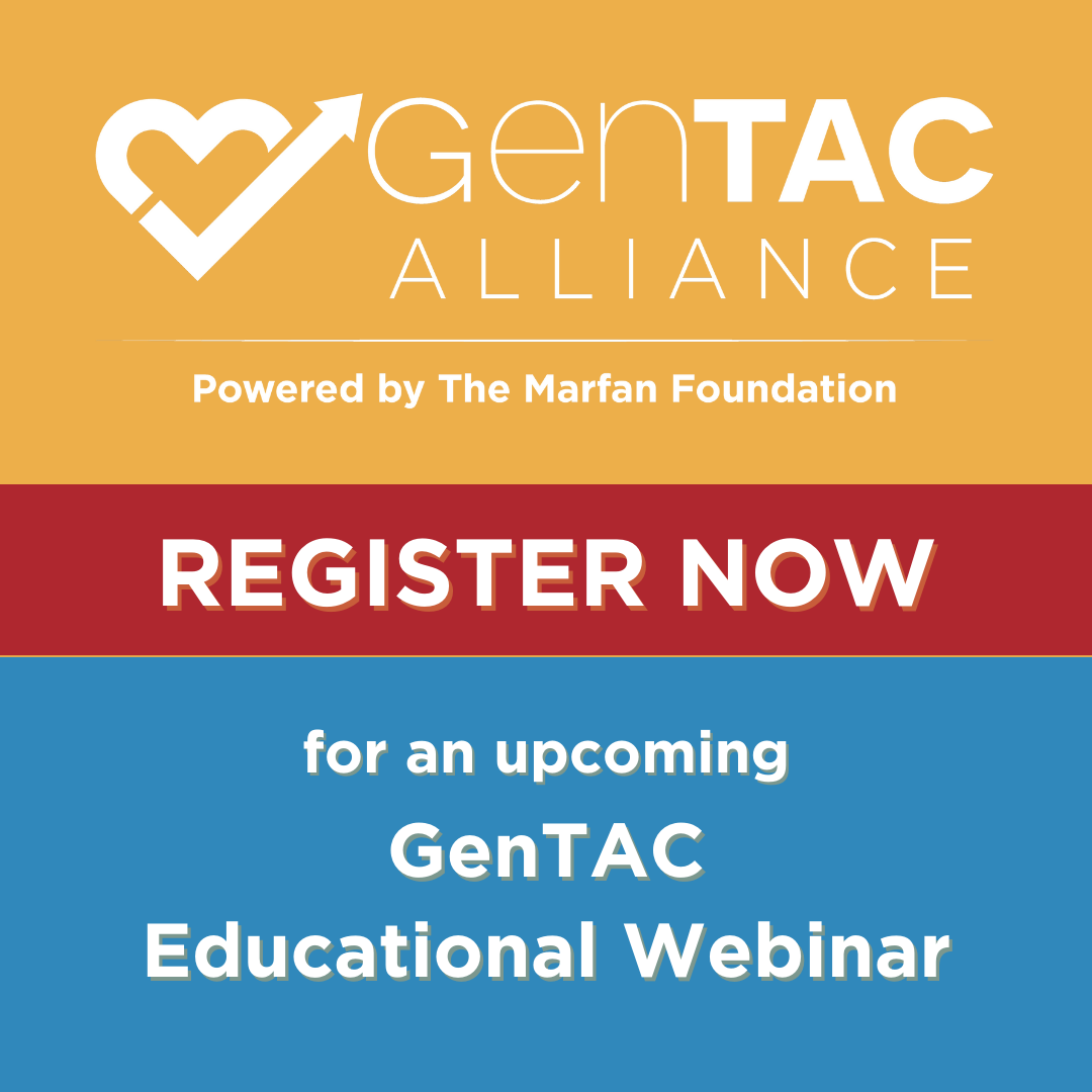 Graphic that says "Register Now for an upcoming GenTAC Educational Webinar."